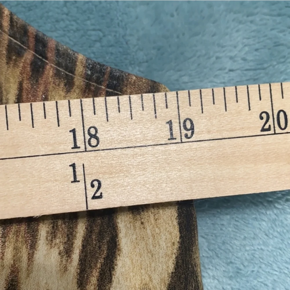 AQUA Sleeveless Animal Print Brown Belted Dress women Size M - Picture 8 of 10